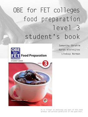 OBE for FET Colleges Food Preparation Level 3 Students Book by 